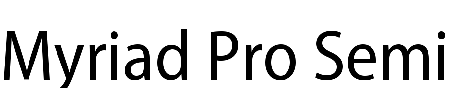 Myriad Pro Semi Condensed Font Download Free